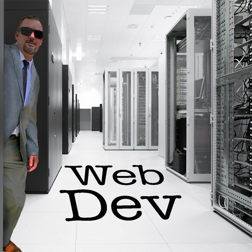 Jeff in a server room